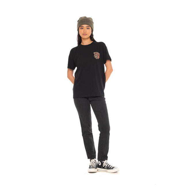 Von Dutch Smoke female t-shirt black — Size XS
