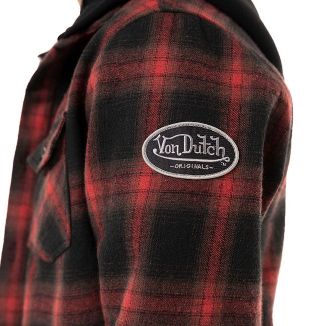 Von Dutch Howard plaid jacket black/red