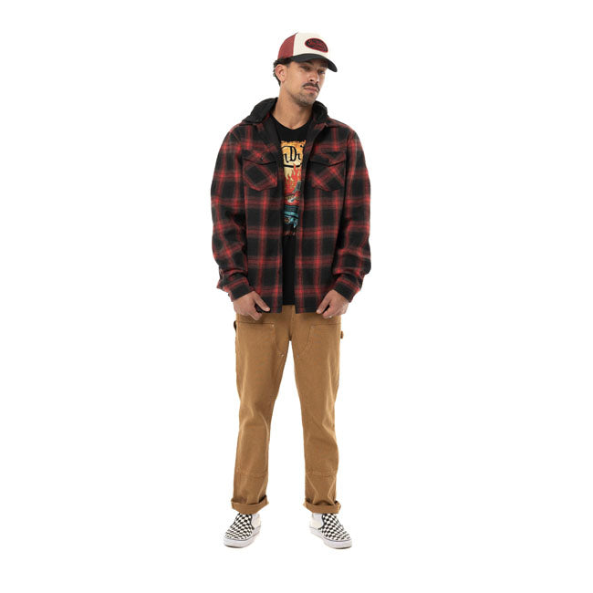 Von Dutch Howard plaid jacket black/red