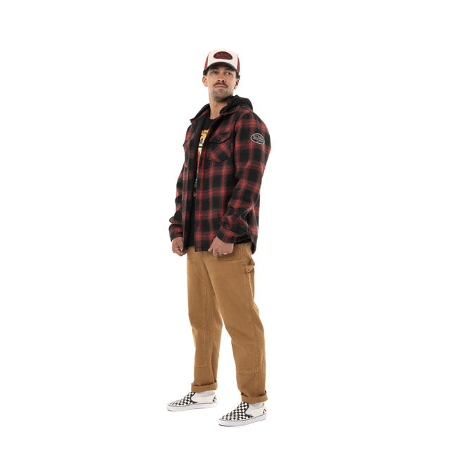 Von Dutch Howard plaid jacket black/red