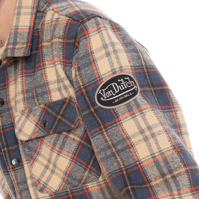 Von Dutch Plaid Shirt pepper beige