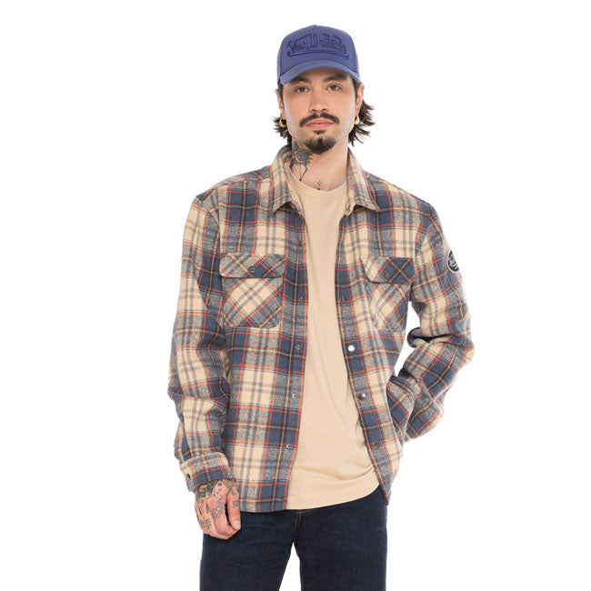 Von Dutch Plaid Shirt pepper beige
