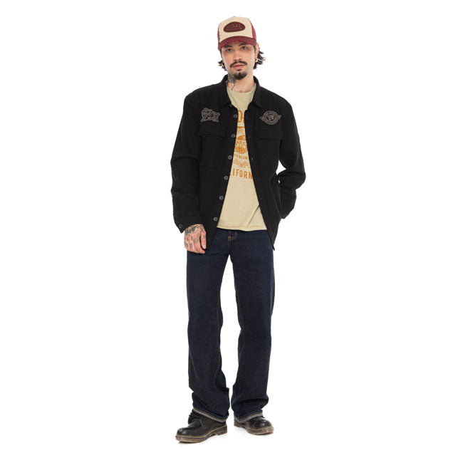 Von Dutch Roy Noir plaid shirt black