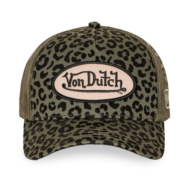 Von Dutch Leopard velours khaki