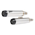 Zard, ''Overlapped'' 2-2 slip-on mufflers. Satin — 18-21 FLHC Heritage Classic; 18-24 FLHCS Heritage Classic 114; 2024 FLI Hydra Glide Revival 107 (NU)