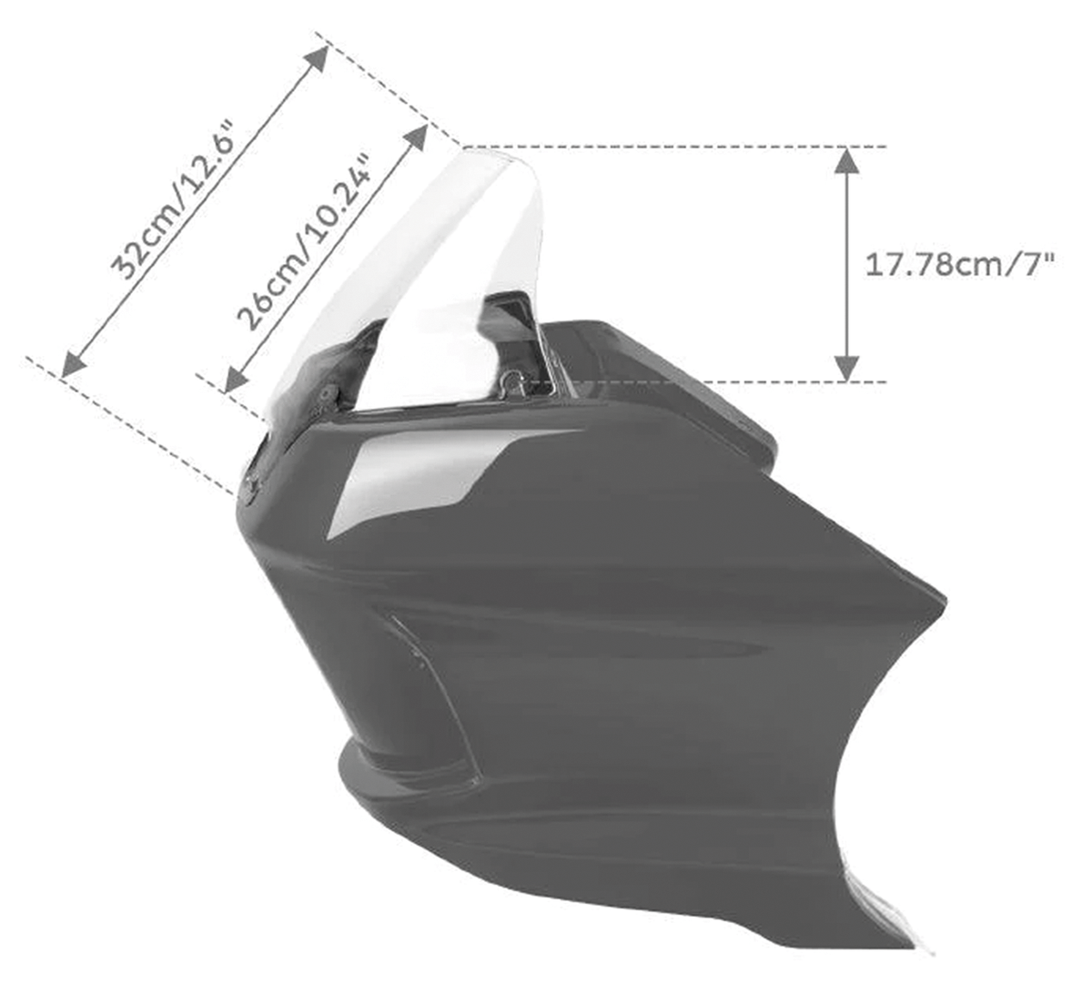 WINDSHIELD FOR FXLRST FAIRINGS