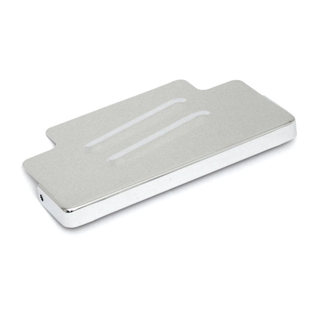 Battery top cover. Chrome — 91-96 Dyna (NU)