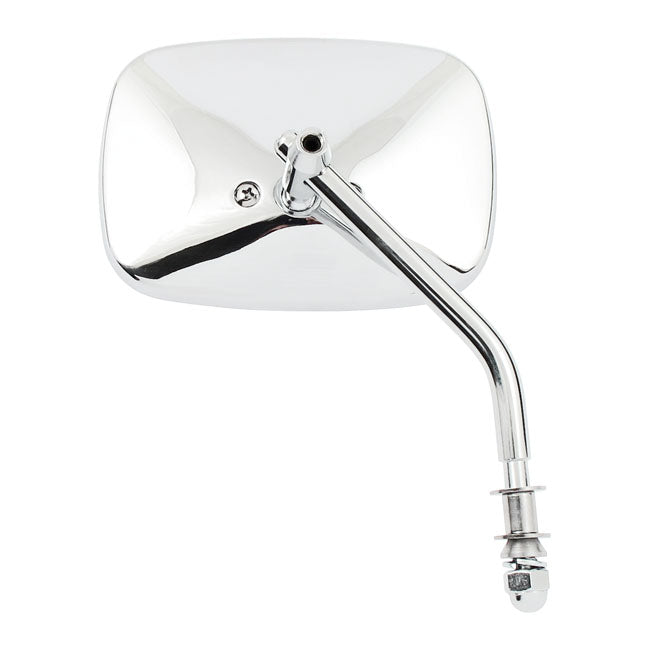 OEM style replacement mirror. Chrome