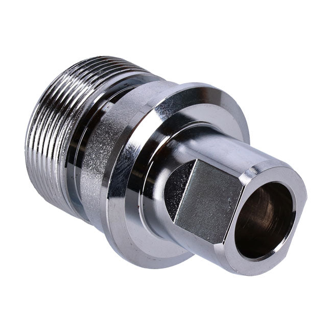 Fork tube plug. Chrome