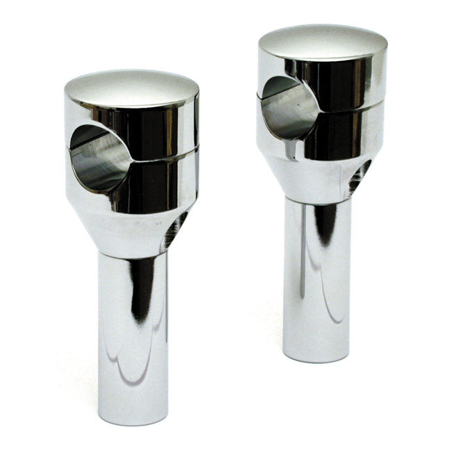 Glide riser set. 6" rise. Chrome