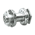 Dual flange hub 80 spokes. Chrome