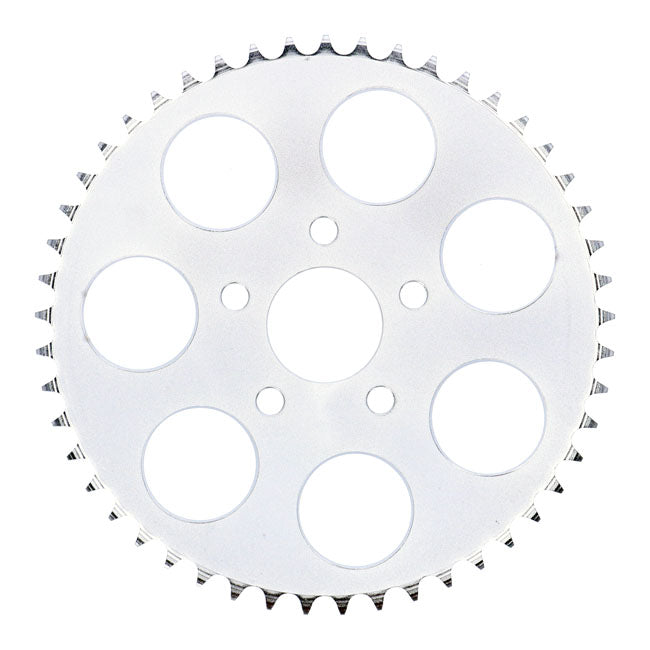 Rear sprocket, zinc. 49t — 73-85 4-speed Big Twin; 79-81 XL Sportster (NU)