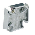 Maltese cross billet LED taillight. Clear lens