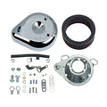 S&S, teardrop air cleaner assembly. Chrome — 93-99 Evo Big Twin; 91-03 XL Sportster. With S&S E/G carburetor (NU)