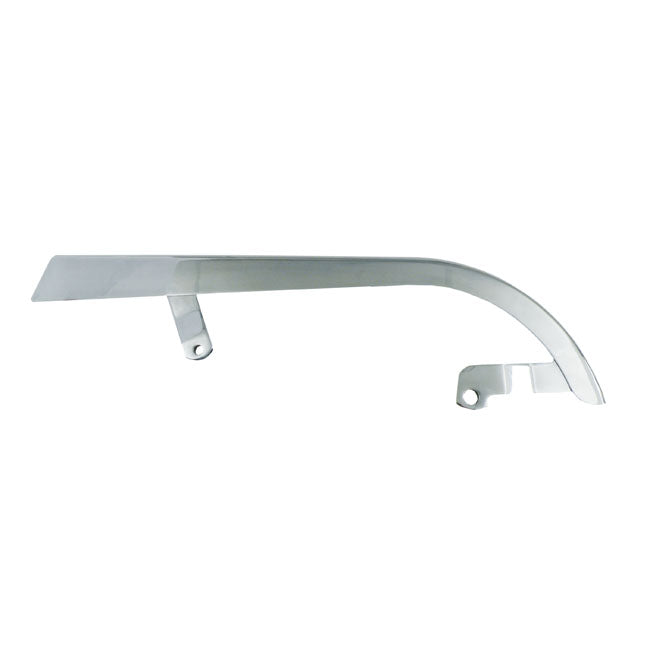 Upper belt guard, Dyna. Chrome — 91-99 Dyna (NU)