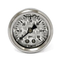 Oil pressure gauge, ''Engine-Turned'' face. 0-60 PSI