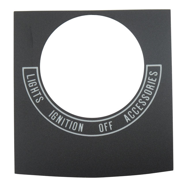 Ignition switch decal — 68-84 FLH; 80-86 FXWG; 84-00 Softail (NU)