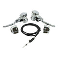 Handlebar control hydr. Clutch conversion kit. Chrome — 96-06 XL Sportster (NU)