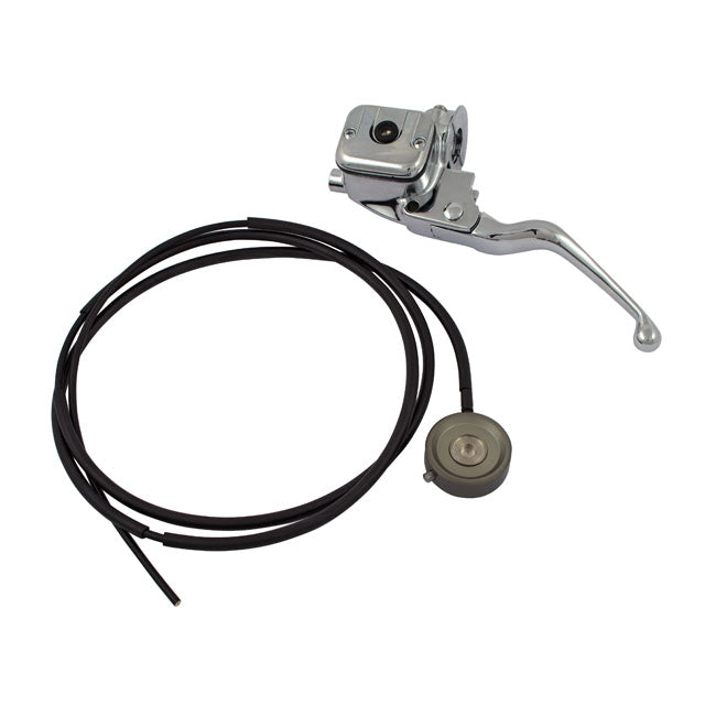 Hydraulic clutch conversion kit. Chrome — 96-06 Softail; 96-05 Dyna (NU)