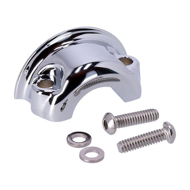 H/b master cylinder & clutch clamp. Chrome