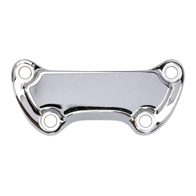 Handlebar top clamp, without skirt — Various 73-23 Big Twin; XL Sportster (Excl. FLT/Touring). With 1" diameter bars