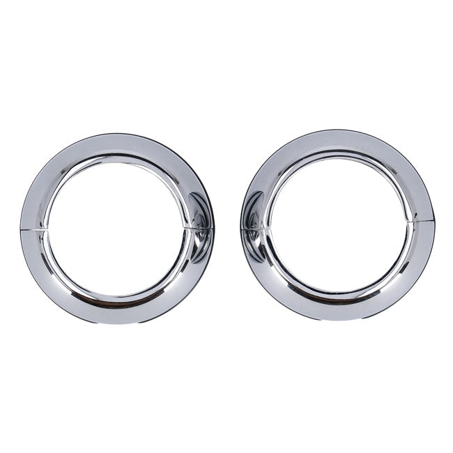2-piece chrome fork boot covers
