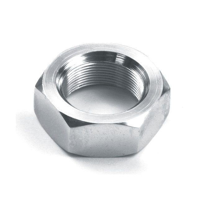 Fork stem nut. Chrome