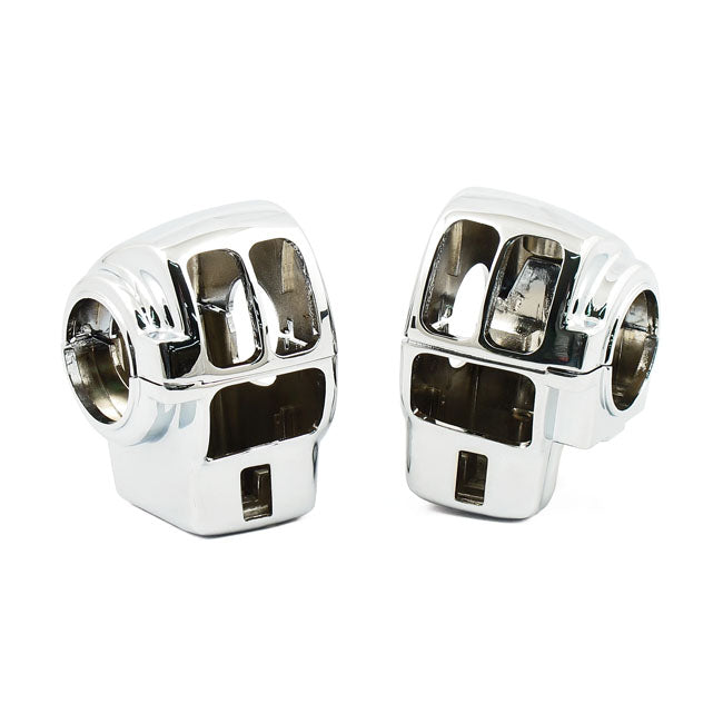 Switch housing set. Chrome — 08-13 FLT/Touring (NU)