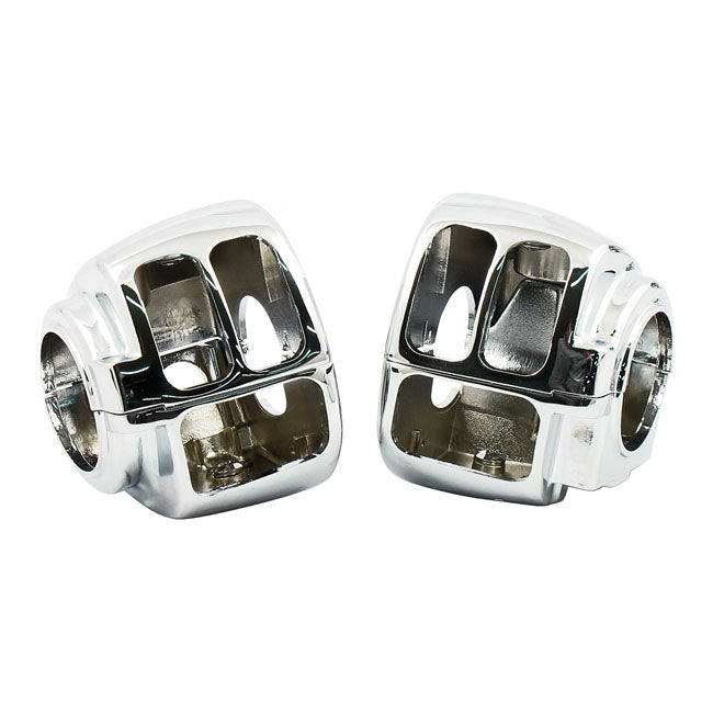 Switch housing set. Chrome — 08-13 FLT/Touring (NU)