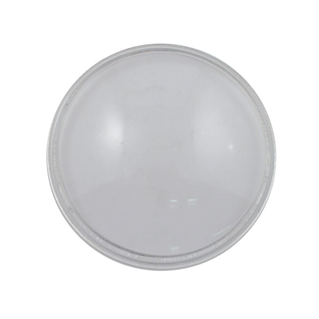 4-1/2" spotlamp lens. Clear. glass