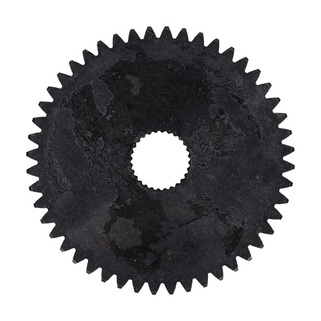 Starter shaft gear — 1982 CLASSIC; 82-83 FLH; 80-86 FXB; FXSB; 84-86 FXWG; 87-88 Big Twin (NU) with SEC. BELT DRIVE