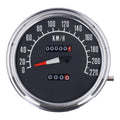 FL speedometer, ''74-84 face'', black. 1:1 kmh