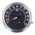 FL speedometer, ''74-84 face'', black. 2:1 mph