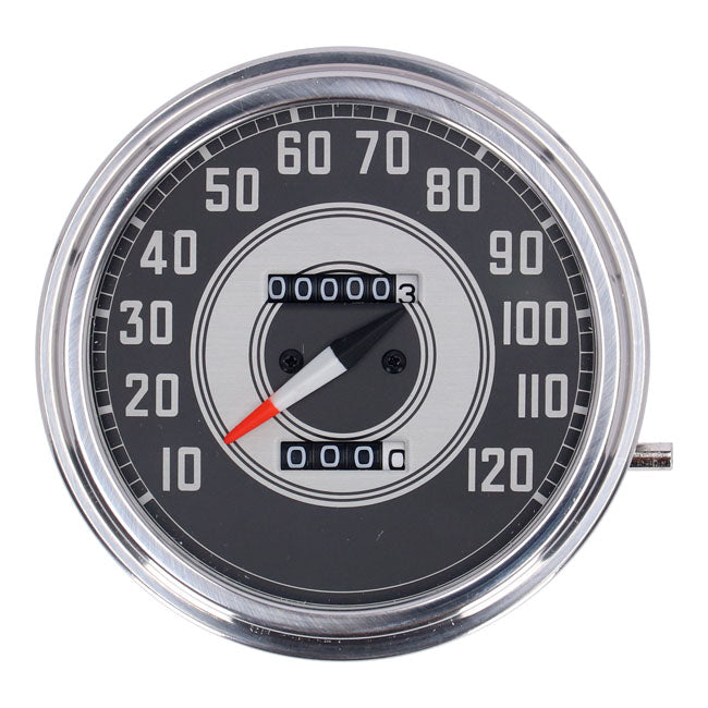 FL speedometer, ''41-45 face'', silver/black. 1:1 mph