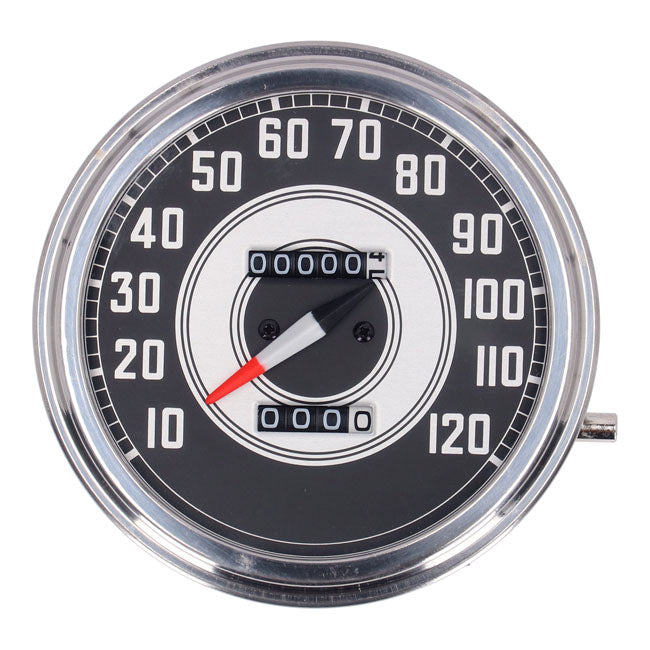 FL speedometer, ''41-45 face'', silver/black. 2:1 mph — 900845