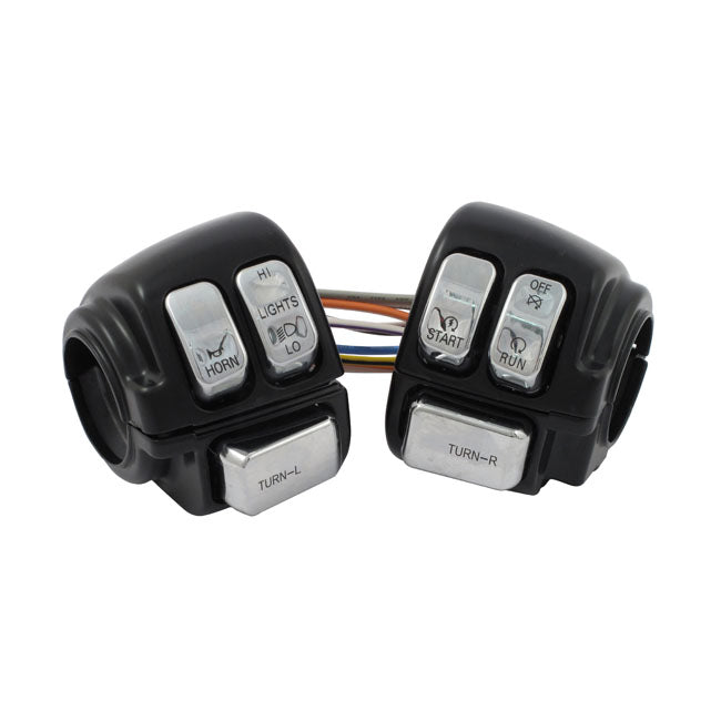 Switch housing kit — 96-07 Big Twin; XL Sportster (NU) (Excl. radio & clutch switch equipped models)