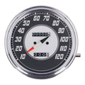 FL speedometer, ''46-47 face'', silver/black. 1:1 mph