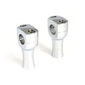 Dighton 3" domed risers. Chrome
