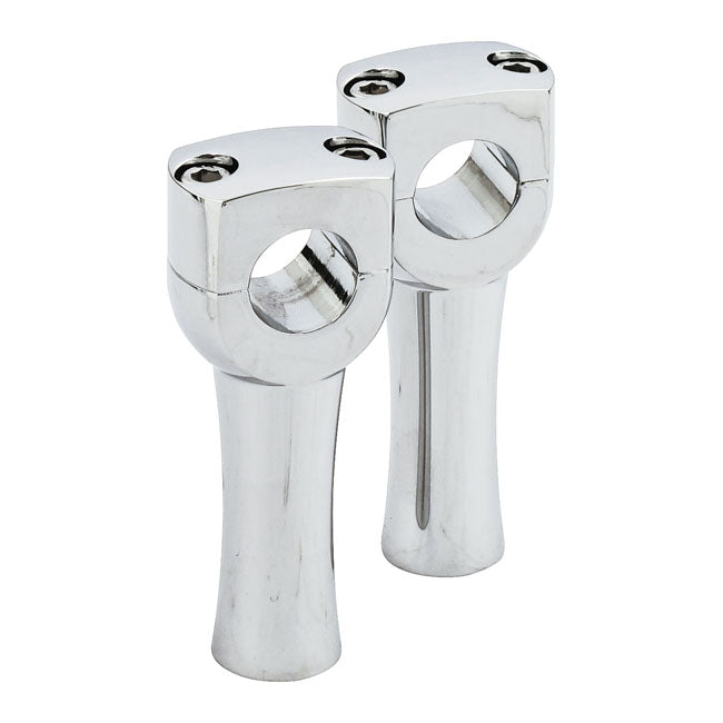 Dighton 4" domed risers. Chrome