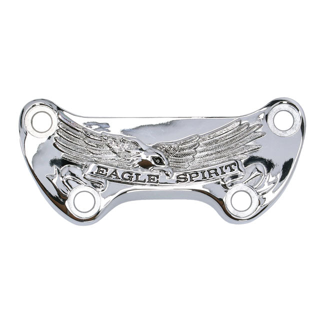 Handlebar top clamp, without skirt — Various 73-23 Big Twin; XL Sportster (Excl. FLT/Touring). With 1" diameter bars