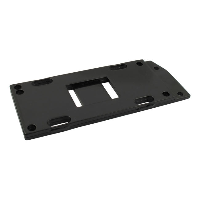 4-speed transmission mount plate. Black