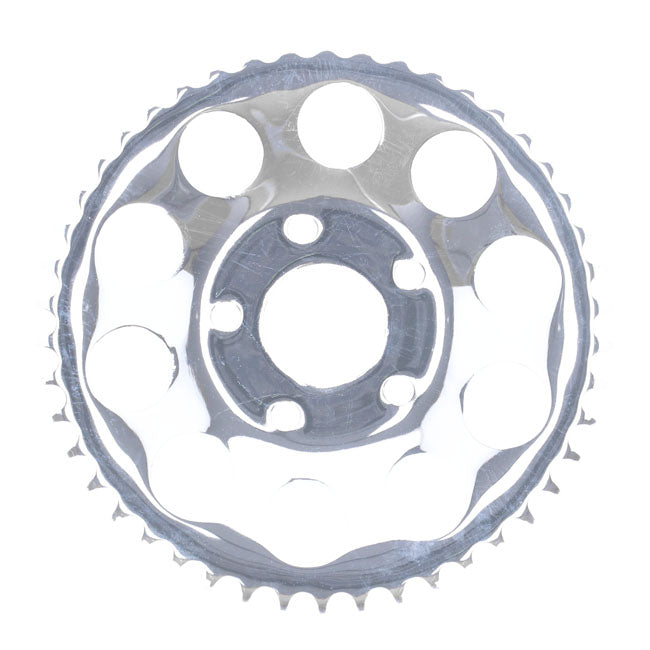 Rear sprocket, chrome. 46t