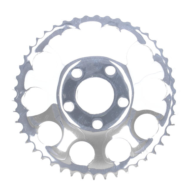 Rear sprocket, chrome. 46t