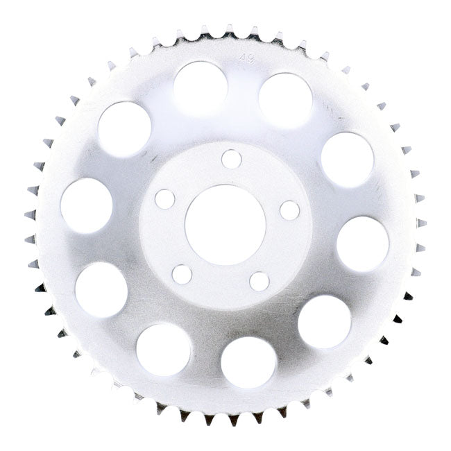 Rear sprocket, zinc. 49t — 82-85 FXR; 73-99 style offset chop (NU)