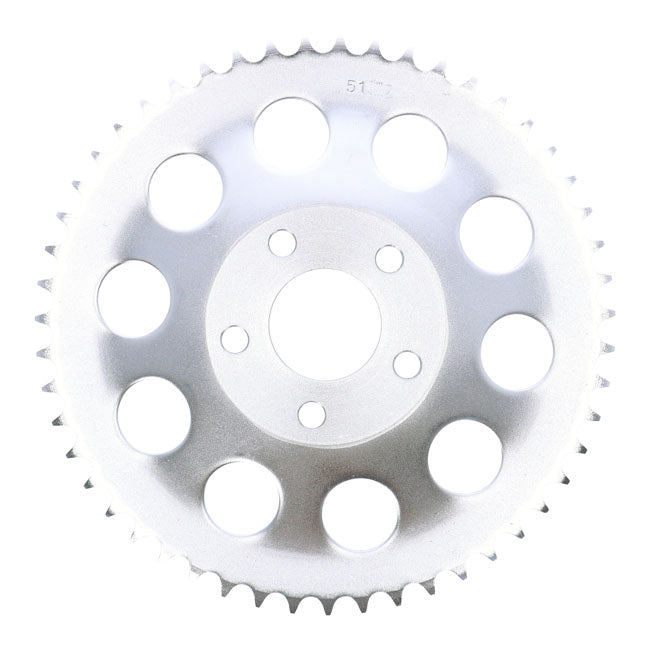 Rear sprocket, zinc. 51t — 82-85 FXR; 73-99 style offset chop (NU)