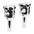Maltese riser set. 4" rise. Chrome