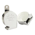 12-volt mini turbine horn set. Chrome