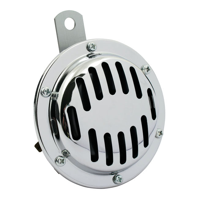 Custom disc horn. 101mm. low tone. Chrome