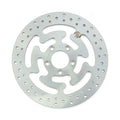Brake rotor rear, drilled. Zinc plated steel