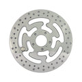 Brake rotor, right front. Polished stainless